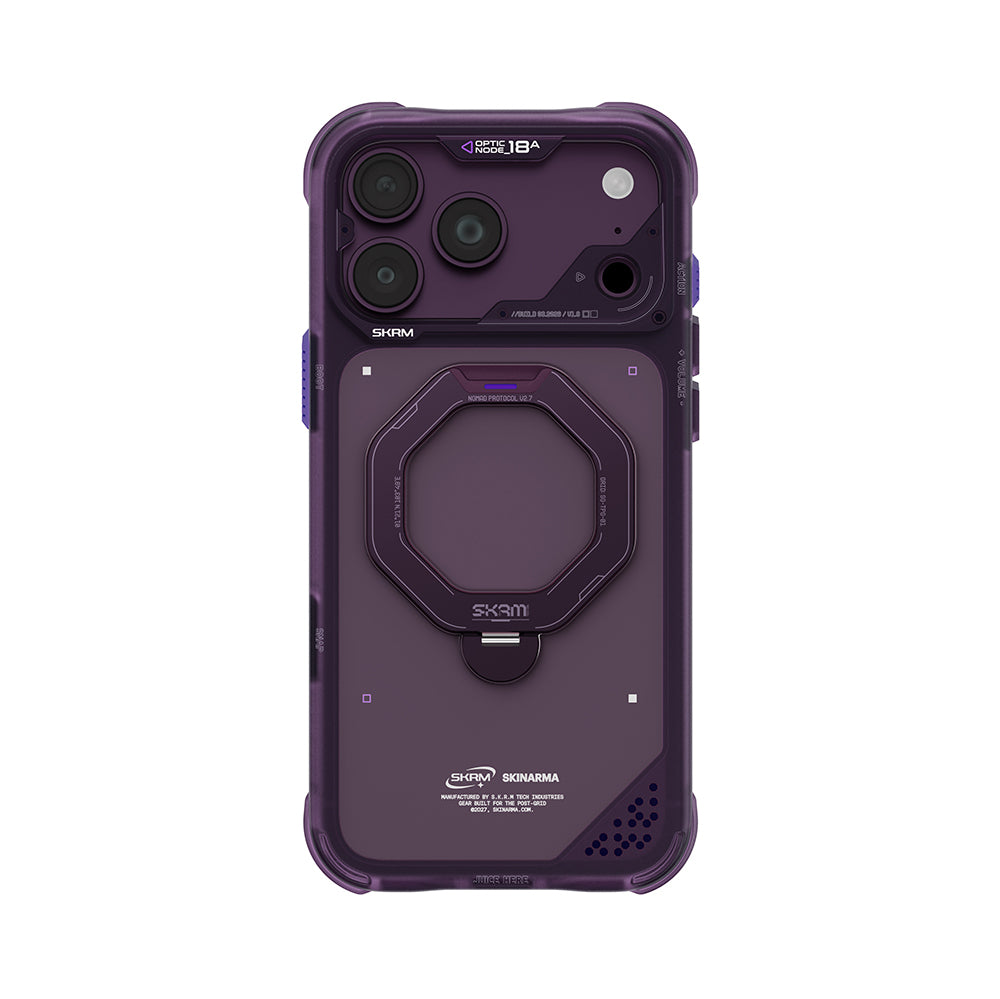 iPhone 18 Pro Kılıf M-safe Şarj Özellikli Standlı Skinarma Saturn Kılıf