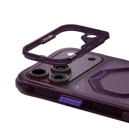 iPhone 18 Pro Kılıf M-safe Şarj Özellikli Standlı Skinarma Saturn Kılıf