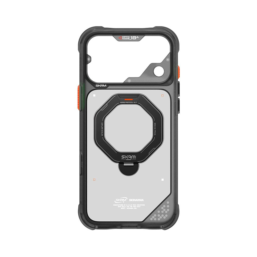 iPhone 18 Pro Kılıf M-safe Şarj Özellikli Standlı Skinarma Saturn Kılıf