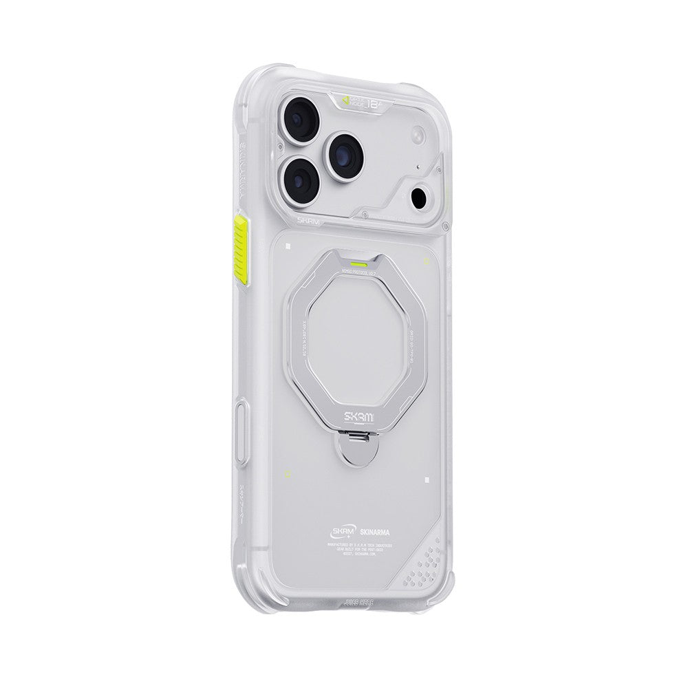 iPhone 18 Pro Kılıf M-safe Şarj Özellikli Standlı Skinarma Saturn Kılıf