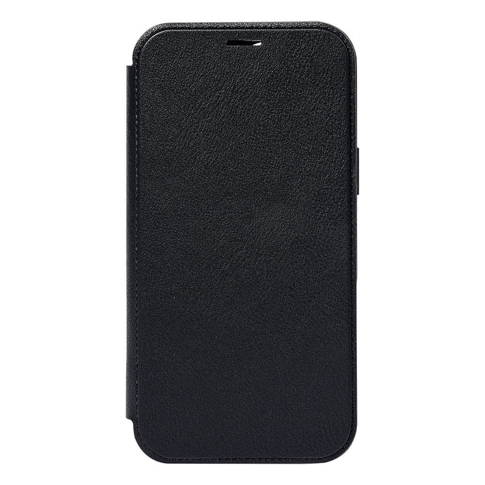 iPhone 18 Pro Kılıf M-safe Şarj Özellikli Vegan Deri Tasarımlı Şeffaf Arka Yüzey Kartlıklı Raptic Urban Folio Serisi Kılıf