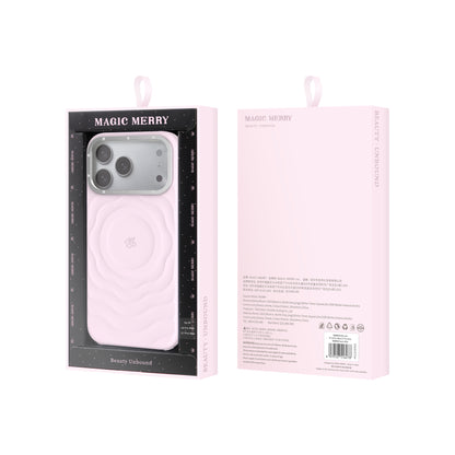 iPhone 18 Pro Kılıf M-safe Şarj Özellikli Wiwu Magic Merry Blossom Drift Serisi Kılıf