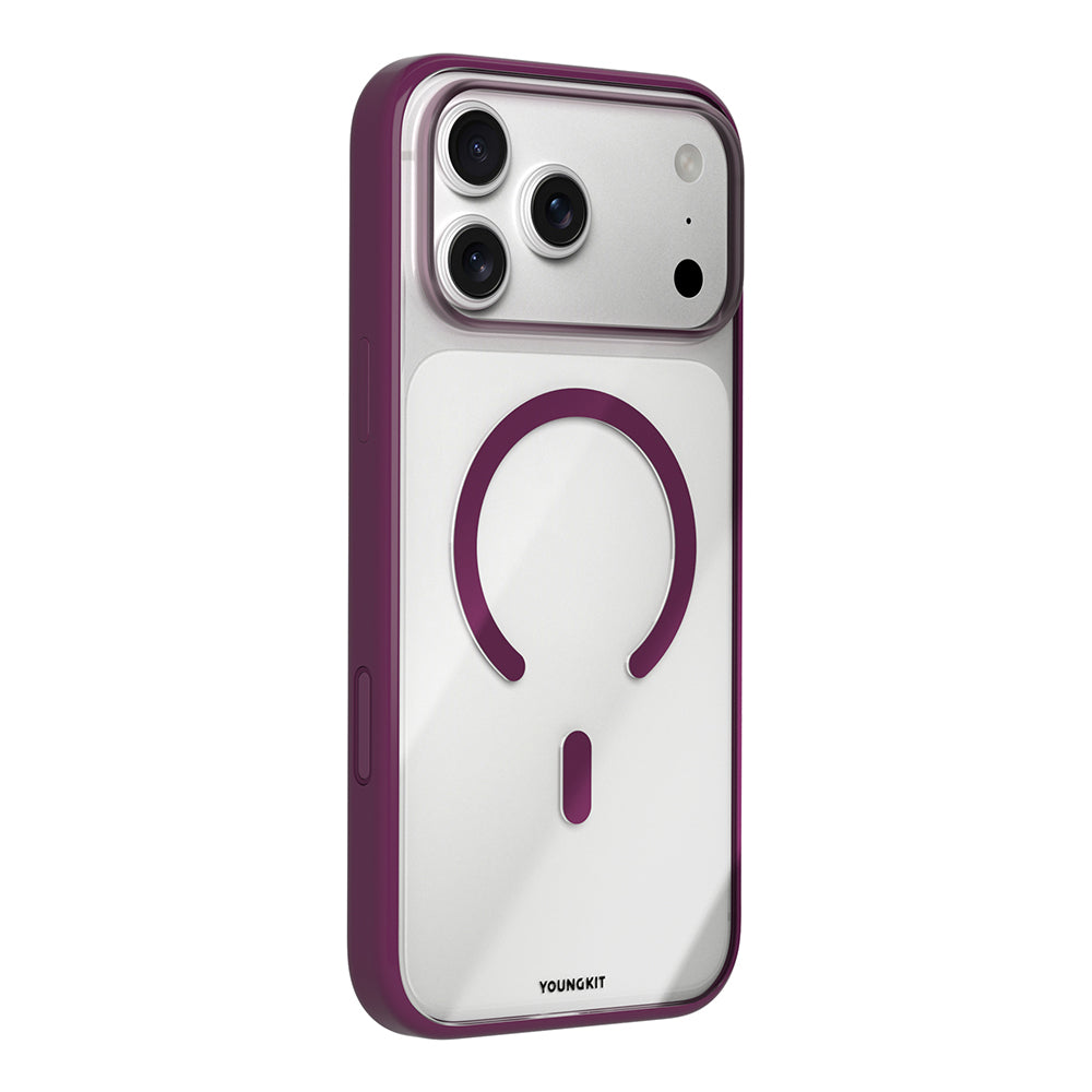 iPhone 18 Pro Kılıf M-safe Şarj Özellikli Youngkit Clear Serisi Kılıf