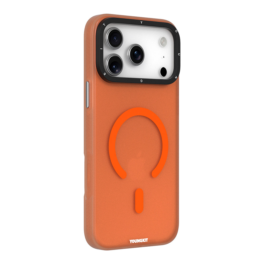 iPhone 18 Pro Kılıf M-safe Şarj Özellikli Youngkit Hidden Sand Serisi Kılıf