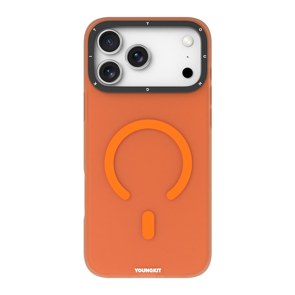 iPhone 18 Pro Kılıf M-safe Şarj Özellikli Youngkit Hidden Sand Serisi Kılıf