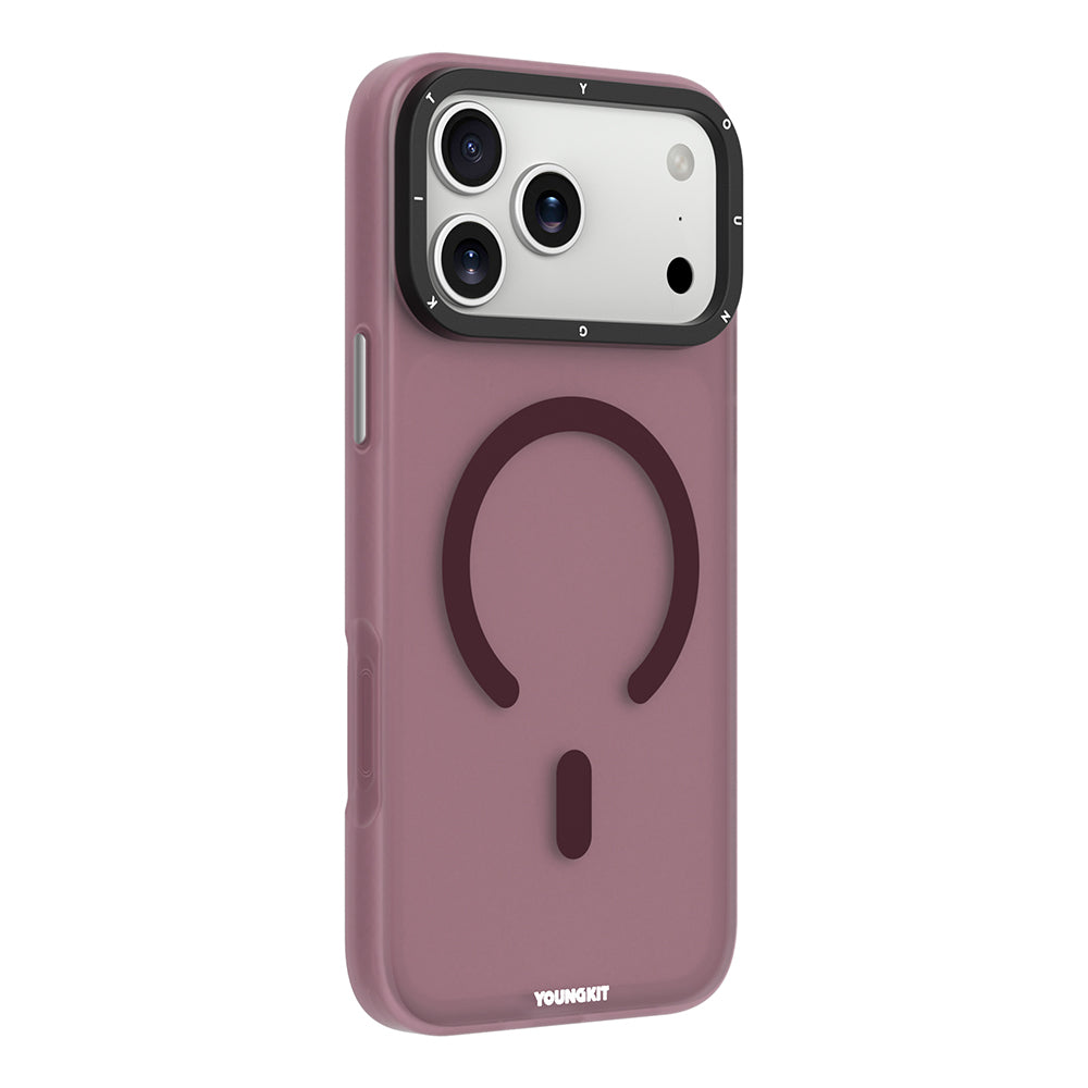 iPhone 18 Pro Kılıf M-safe Şarj Özellikli Youngkit Hidden Sand Serisi Kılıf