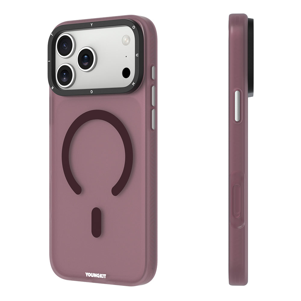 iPhone 18 Pro Kılıf M-safe Şarj Özellikli Youngkit Hidden Sand Serisi Kılıf