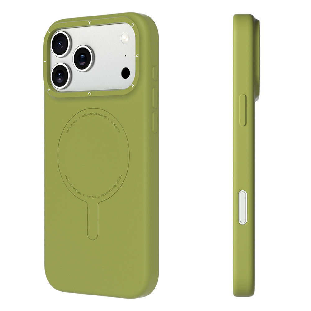 iPhone 18 Pro Kılıf M-Safe Şarj Özellikli Youngkit Morandi Serisi Kılıf