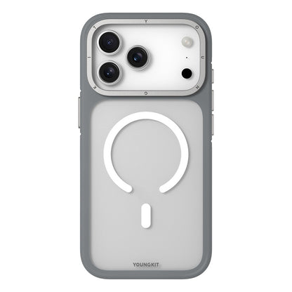iPhone 18 Pro Kılıf M-safe Şarj Özellikli Youngkit Rock Sand Serisi Kılıf