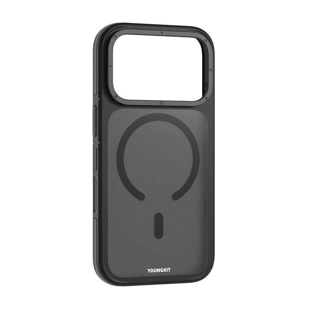 iPhone 18 Pro Kılıf M-safe Şarj Özellikli Youngkit Rock Sand Serisi Kılıf