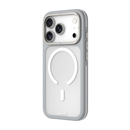 iPhone 18 Pro Kılıf M-safe Şarj Özellikli Youngkit Rock Sand Serisi Kılıf