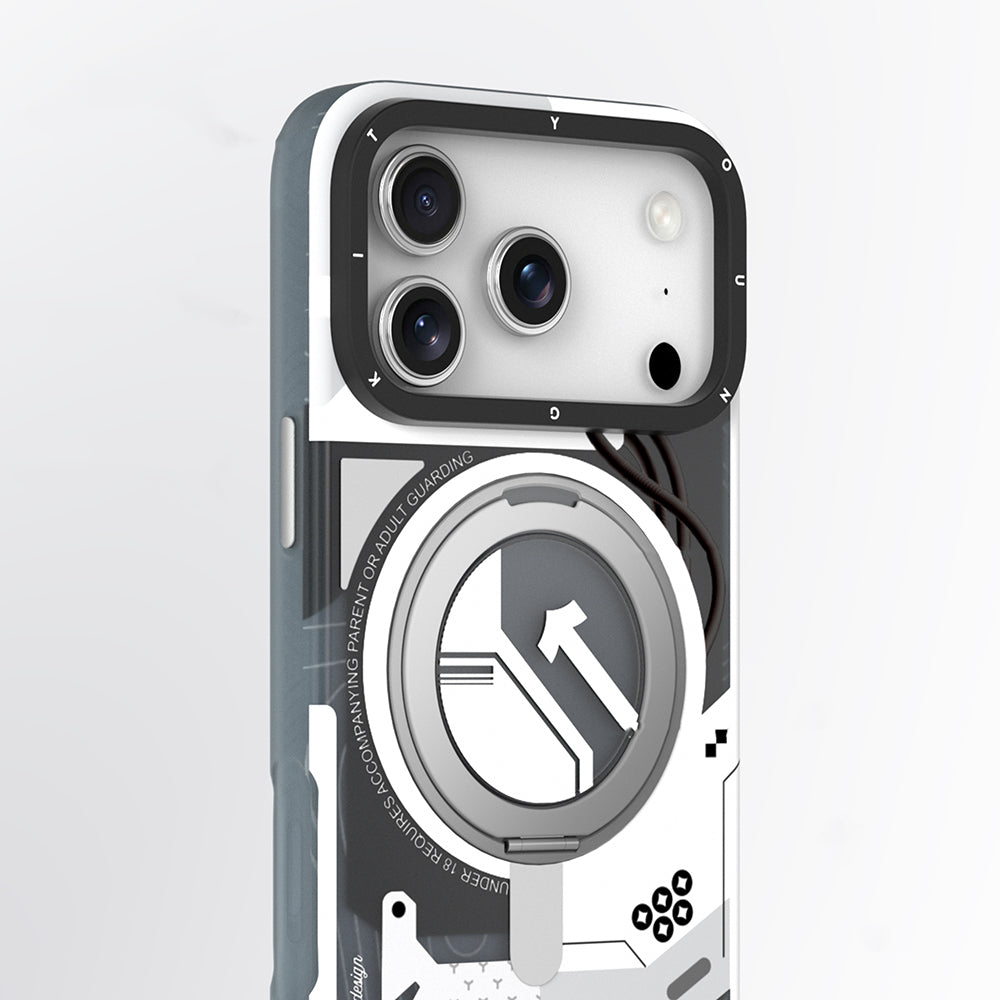 iPhone 18 Pro Kılıf M-safe Şarj Özellikli Youngkit Starship Serisi Kılıf
