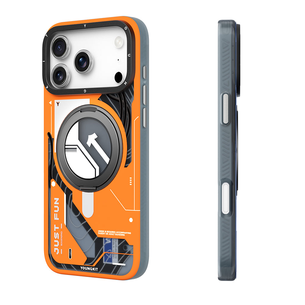 iPhone 18 Pro Kılıf M-safe Şarj Özellikli Youngkit Starship Serisi Kılıf