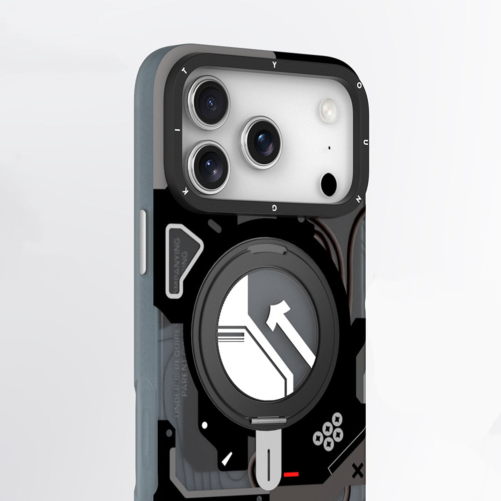 iPhone 18 Pro Kılıf M-safe Şarj Özellikli Youngkit Starship Serisi Kılıf
