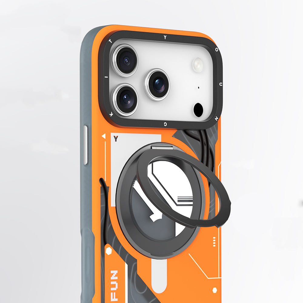 iPhone 18 Pro Kılıf M-safe Şarj Özellikli Youngkit Starship Serisi Kılıf