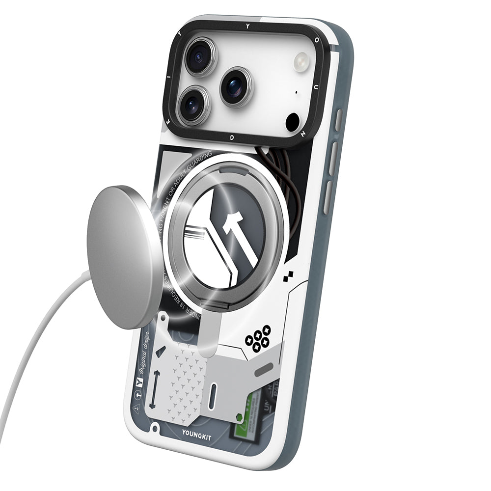 iPhone 18 Pro Kılıf M-safe Şarj Özellikli Youngkit Starship Serisi Kılıf