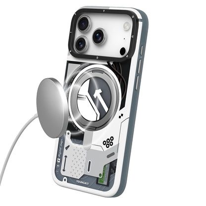 iPhone 18 Pro Kılıf M-safe Şarj Özellikli Youngkit Starship Serisi Kılıf