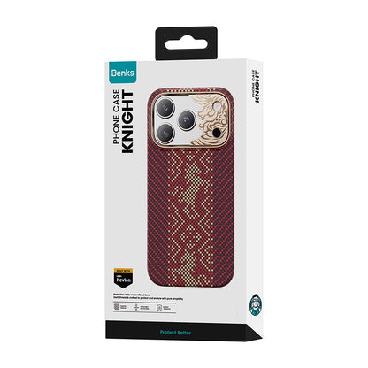 iPhone 18 Pro Kılıf M-safe Şarj Özellikli Yükseltilmiş Kamera Çerçeveli Benks ArmorAir Knight Serisi C1 Kevlar Kılıf