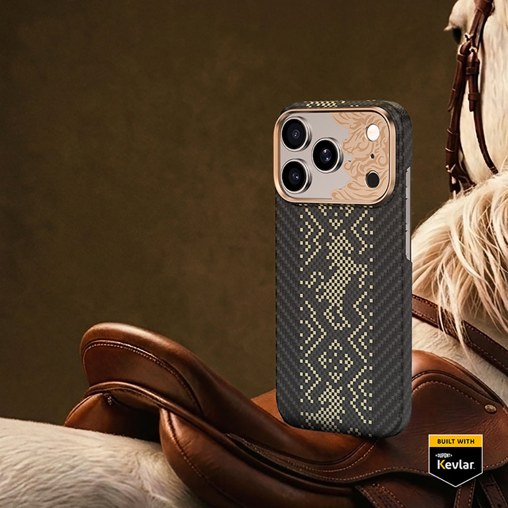 iPhone 18 Pro Kılıf M-safe Şarj Özellikli Yükseltilmiş Kamera Çerçeveli Benks ArmorAir Knight Serisi C1 Kevlar Kılıf