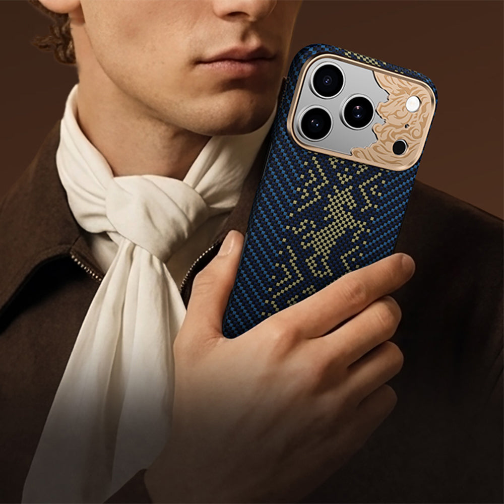 iPhone 18 Pro Kılıf M-safe Şarj Özellikli Yükseltilmiş Kamera Çerçeveli Benks ArmorAir Knight Serisi C1 Kevlar Kılıf