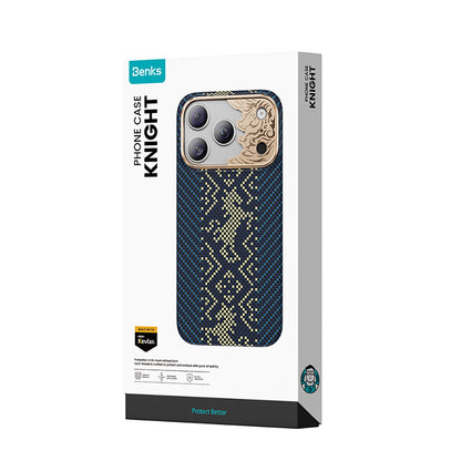 iPhone 18 Pro Kılıf M-safe Şarj Özellikli Yükseltilmiş Kamera Çerçeveli Benks ArmorAir Knight Serisi C1 Kevlar Kılıf
