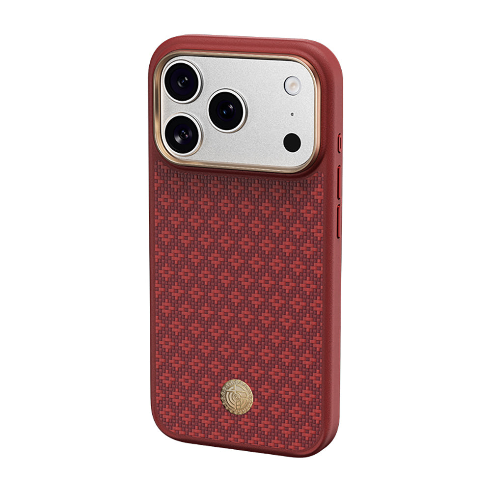 iPhone 18 Pro Kılıf M-Safe Şarj Özellikli Yükseltilmiş Kamera Çerçeveli Benks ArmorPro ArmorGrid Serisi Kevlar Karbon Kılıf