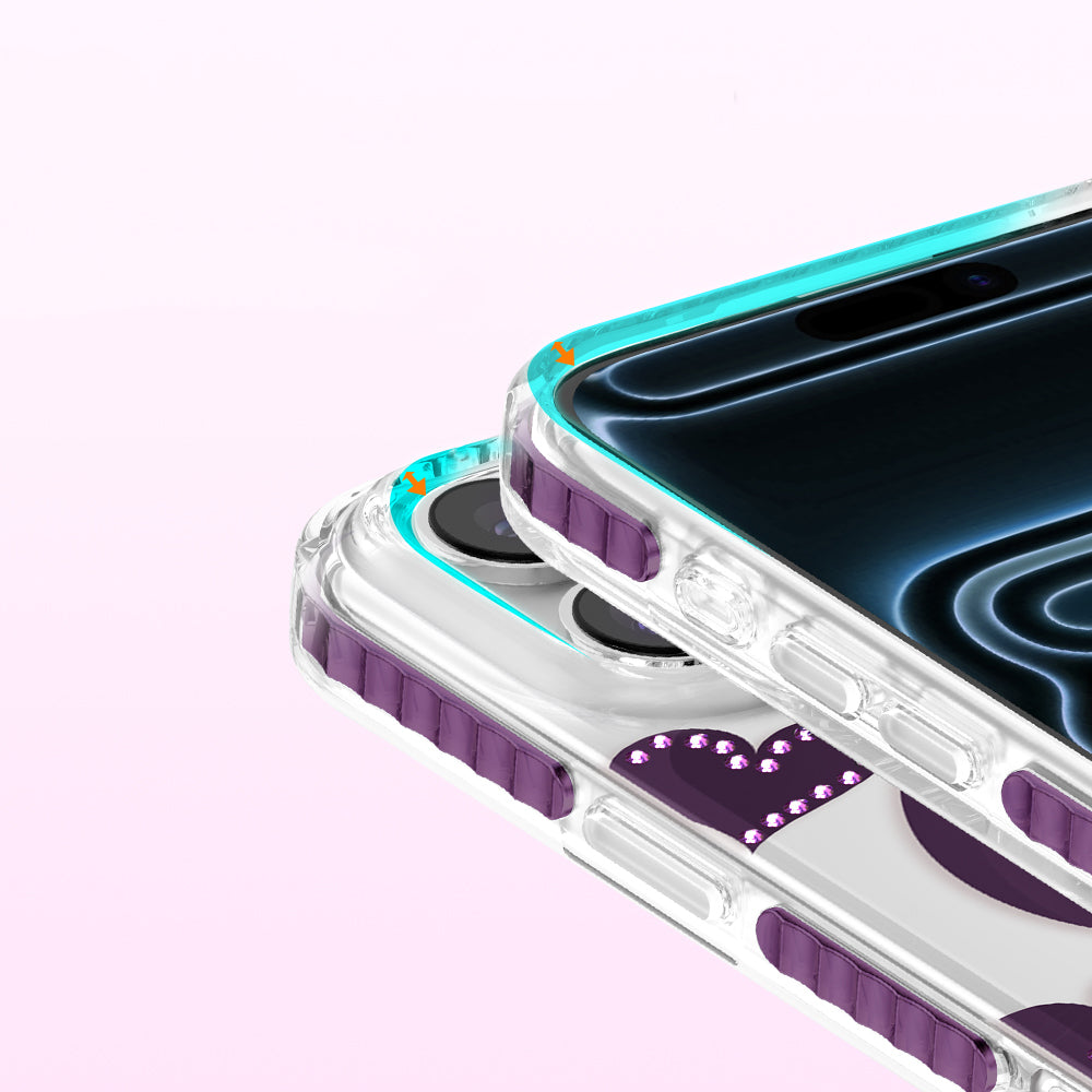 iPhone 18 Pro Kılıf M-Safe Şarj Özellikli Zore Paris Elvo Sert PC Kılıf