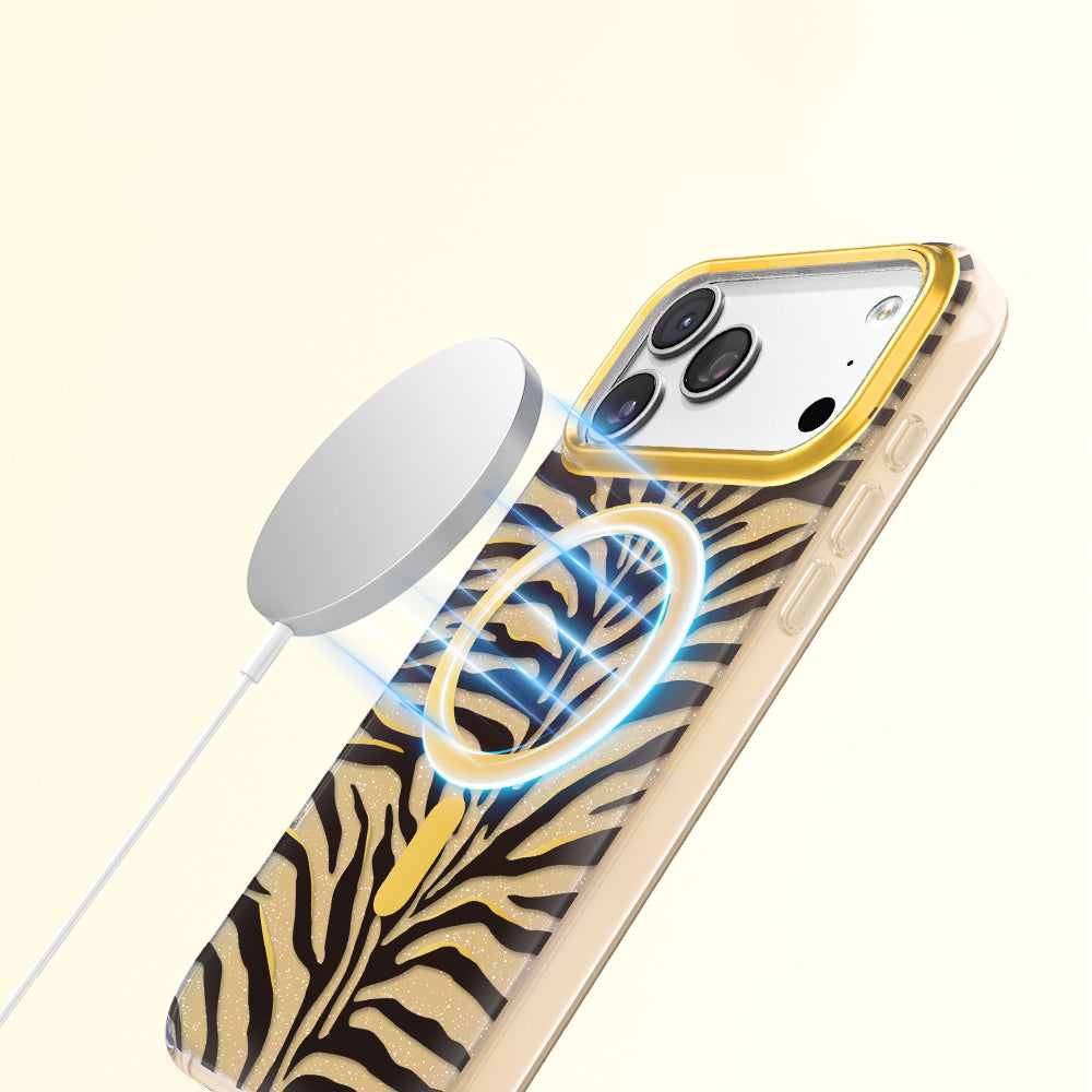iPhone 18 Pro Kılıf M-Safe Şarj Özellikli Zore Paris Veyro TPU Kılıf
