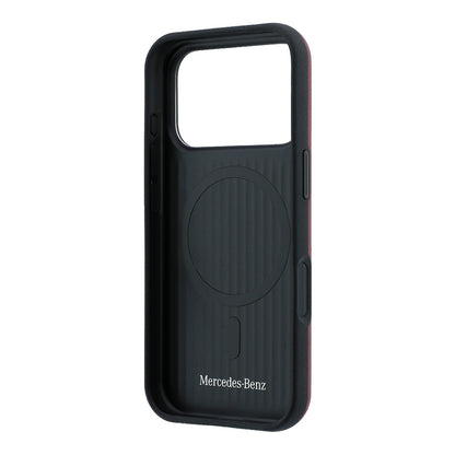 iPhone 18 Pro Kılıf Mercedes Benz Orijinal Lisanslı M-safe Şarj Özellikli 3D Metal Logolu Crossed Lines Kılıf
