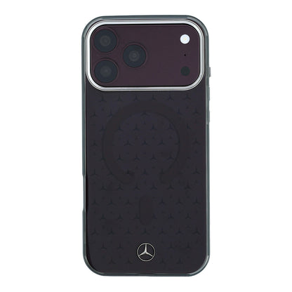 iPhone 18 Pro Kılıf Mercedes Benz Orijinal Lisanslı M-safe Şarj Özellikli Çift Katmanlı Yıldız Desenli Sert PC Kılıf