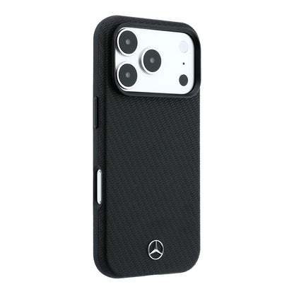 iPhone 18 Pro Kılıf Mercedes Benz Orijinal Lisanslı M-safe Şarj Özellikli PU Deri 3D Metal Logolu Kartlıklı Kılıf