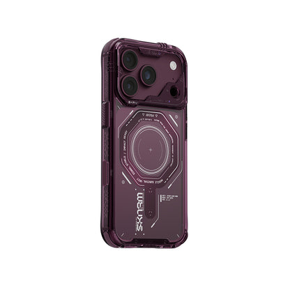 iPhone 18 Pro Kılıf SkinArma M-safe Şarj Özellikli Airbag Tasarımlı Magma Kılıf