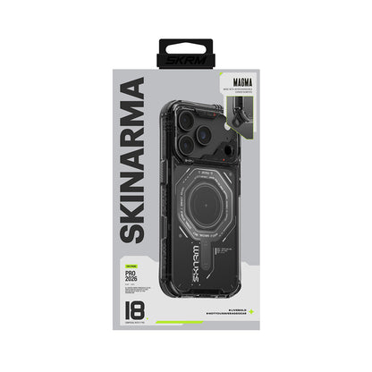 iPhone 18 Pro Kılıf SkinArma M-safe Şarj Özellikli Airbag Tasarımlı Magma Kılıf