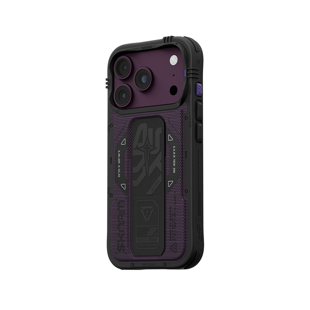 iPhone 18 Pro Kılıf SkinArma M-safe Şarj Özellikli Airbag Tasarımlı Standlı Phantom Kılıf