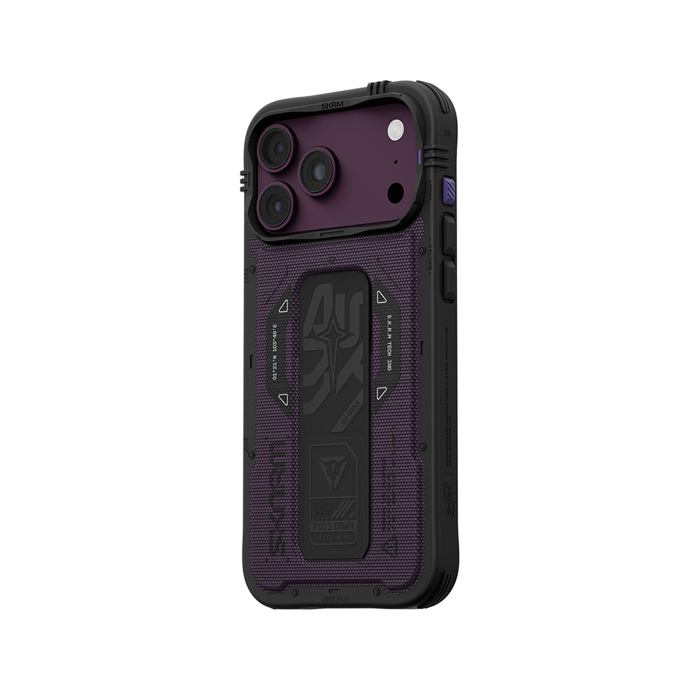 iPhone 18 Pro Kılıf SkinArma M-safe Şarj Özellikli Airbag Tasarımlı Standlı Phantom Kılıf