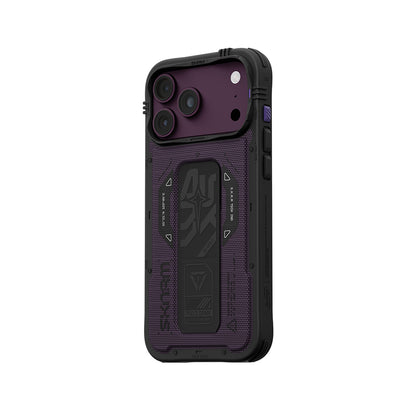 iPhone 18 Pro Kılıf SkinArma M-safe Şarj Özellikli Airbag Tasarımlı Standlı Phantom Kılıf