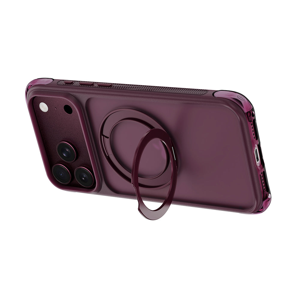 iPhone 18 Pro Kılıf Wiwu AG-203 AeroGuard Ultra Serisi M-safe Şarj Özellikli Airbag Tasarımlı Standlı Kılıf
