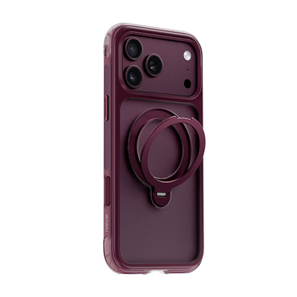 iPhone 18 Pro Kılıf Wiwu AS-203 AeroShield Ultra Serisi M-safe Şarj Özellikli Airbag Tasarımlı Standlı Kılıf