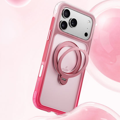 iPhone 18 Pro Kılıf Wiwu AS-204 AeroShield Aurora Ultra Serisi M-safe Şarj Özellikli Airbag Tasarımlı Standlı Kılıf