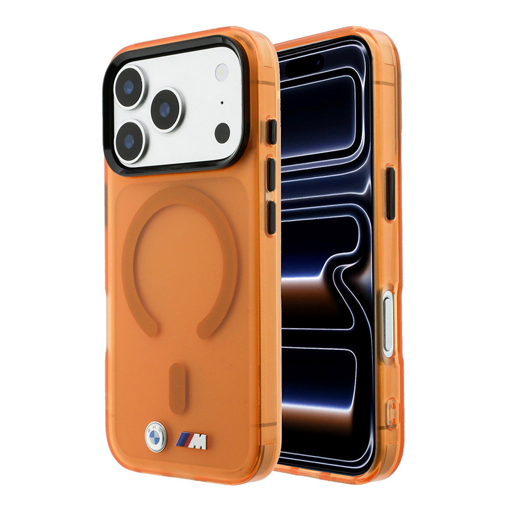 iPhone 18 Pro Max Kılıf BMW Orijinal Lisanslı M-safe Şarj Özellikli Metal Buton Tasarımlı Buzlu IML Baskılı Kılıf