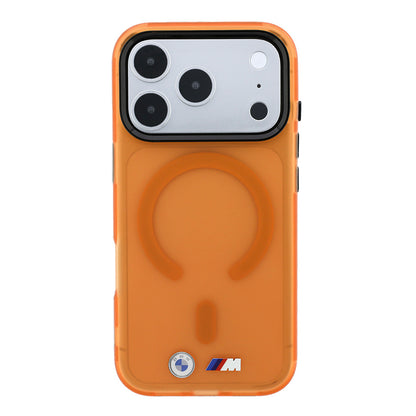 iPhone 18 Pro Max Kılıf BMW Orijinal Lisanslı M-safe Şarj Özellikli Metal Buton Tasarımlı Buzlu IML Baskılı Kılıf