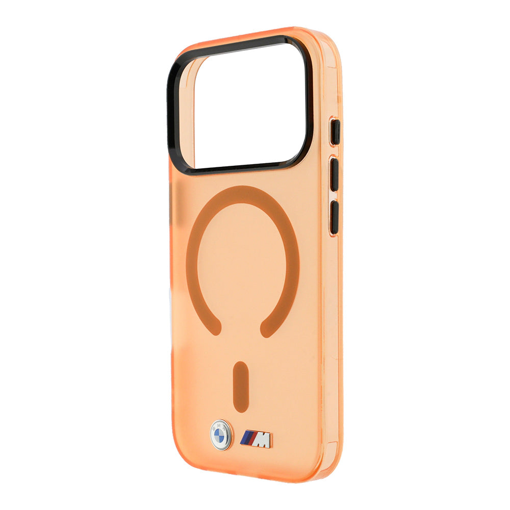 iPhone 18 Pro Max Kılıf BMW Orijinal Lisanslı M-safe Şarj Özellikli Metal Buton Tasarımlı Buzlu IML Baskılı Kılıf