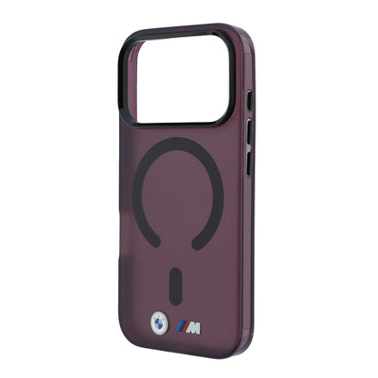 iPhone 18 Pro Max Kılıf BMW Orijinal Lisanslı M-safe Şarj Özellikli Metal Buton Tasarımlı Buzlu IML Baskılı Kılıf
