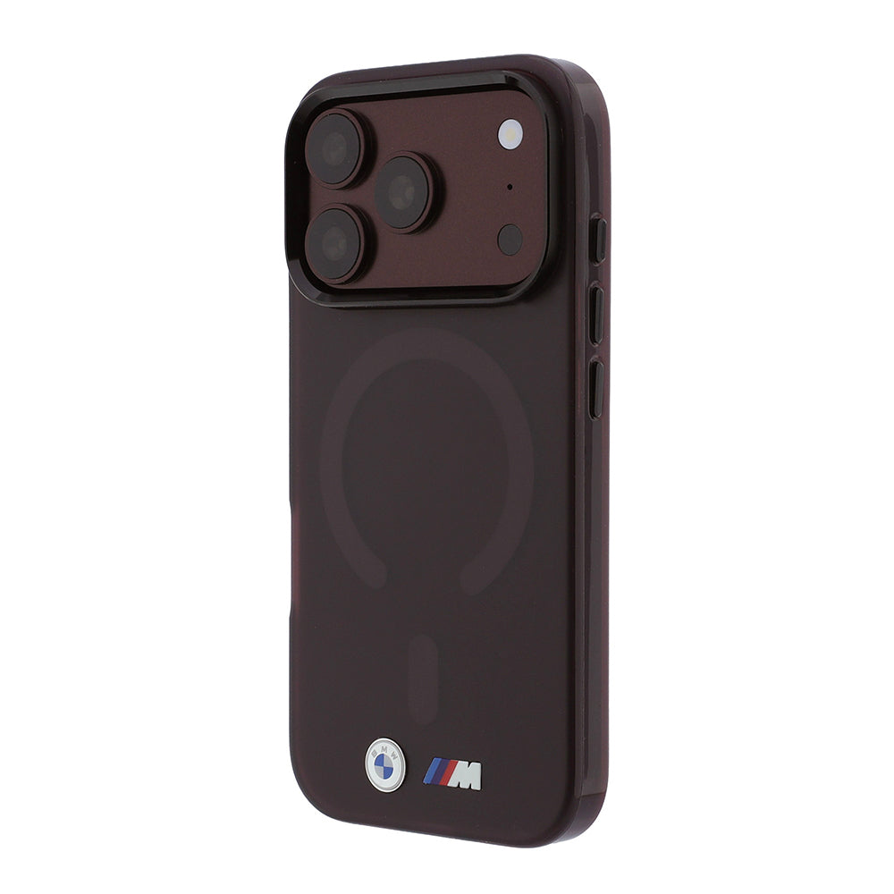 iPhone 18 Pro Max Kılıf BMW Orijinal Lisanslı M-safe Şarj Özellikli Metal Buton Tasarımlı Buzlu IML Baskılı Kılıf