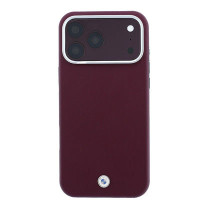 iPhone 18 Pro Max Kılıf BMW Orijinal Lisanslı M-safe Şarj Özellikli Metal Logolu Kabartmalı Kapitone Deri Kılıf