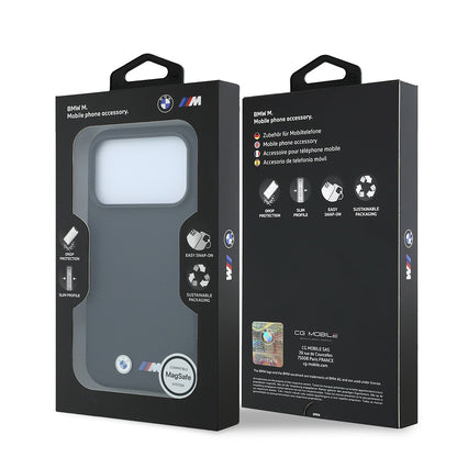 iPhone 18 Pro Max Kılıf BMW Orijinal Lisanslı M-safe Şarj Özellikli Metal Logolu Karbon Fiber Kevlar Kılıf