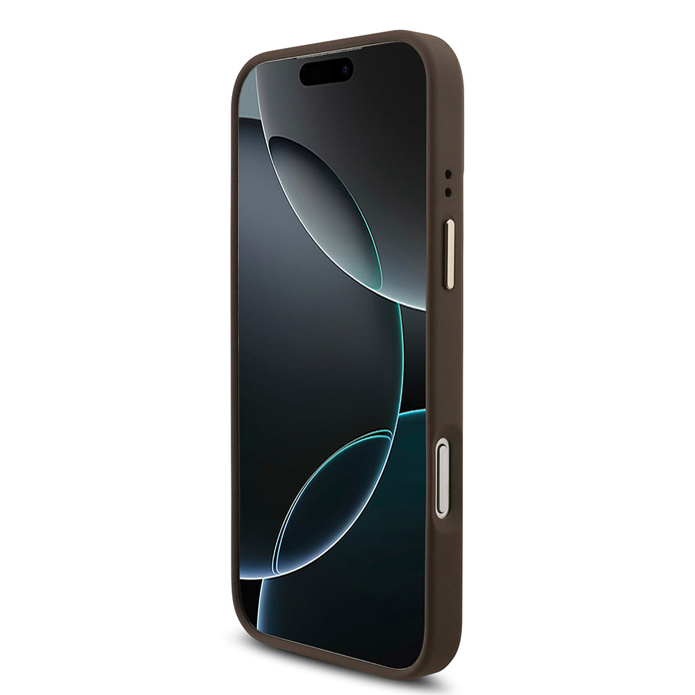 iPhone 18 Pro Max Kılıf Guess Orijinal Lisanslı 4G Büyük Metal Logolu Kalın Askılı Kılıf