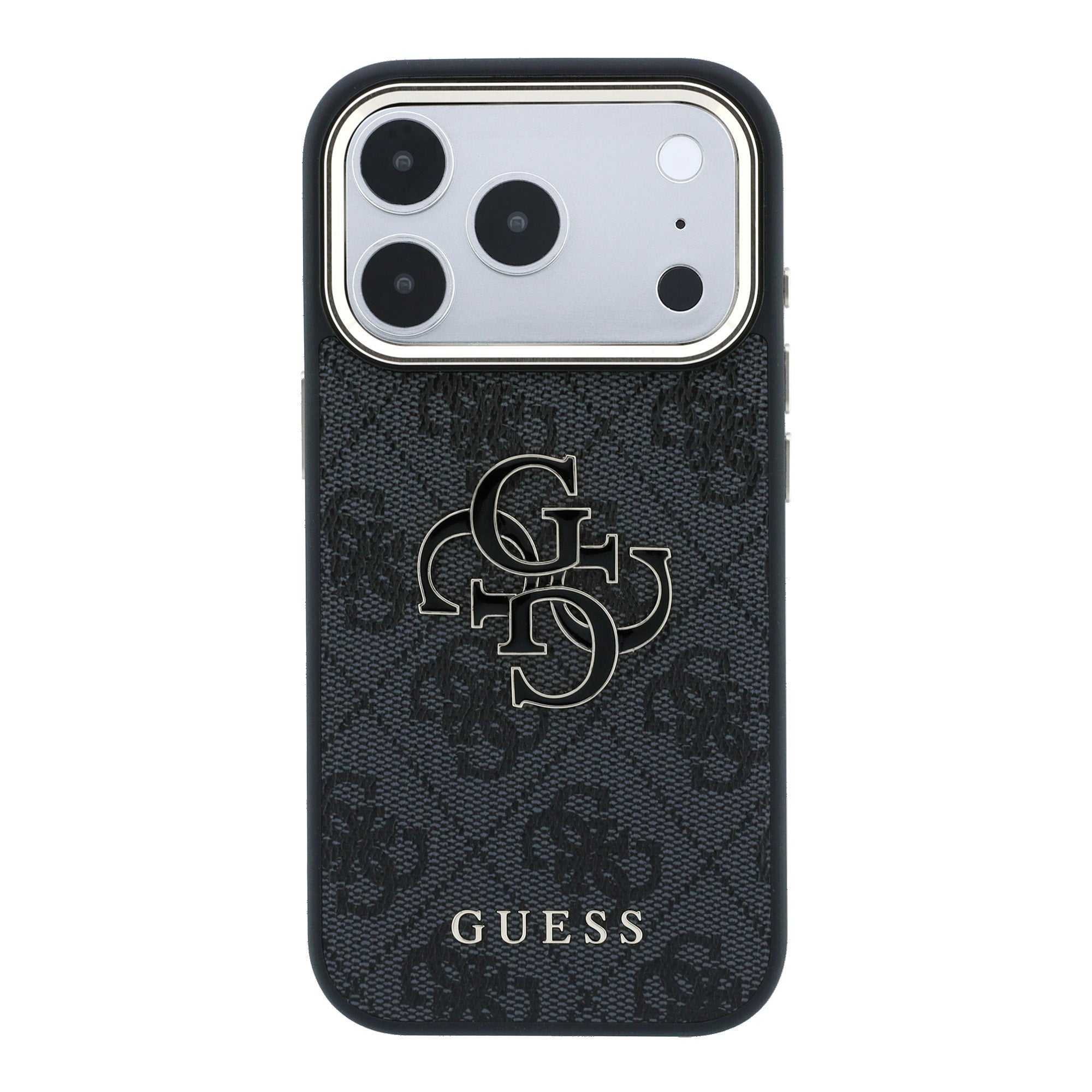 iPhone 18 Pro Max Kılıf Guess Orijinal Lisanslı 4G Büyük Resin Logolu PU Kılıf