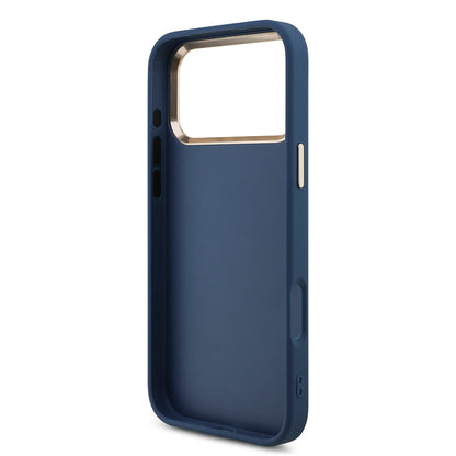 iPhone 18 Pro Max Kılıf Guess Orijinal Lisanslı Gold Metal Kamera Çerçeveli 4G Desenli Metal Büyük 4G ve Yazı Logolu Kılıf