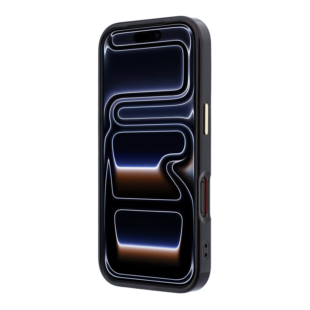 iPhone 18 Pro Max Kılıf Guess Orijinal Lisanslı M-safe Şarj Özellikli 360 Derece Dönebilen Standlı Metal Yazı Logolu Silikon Kılıf